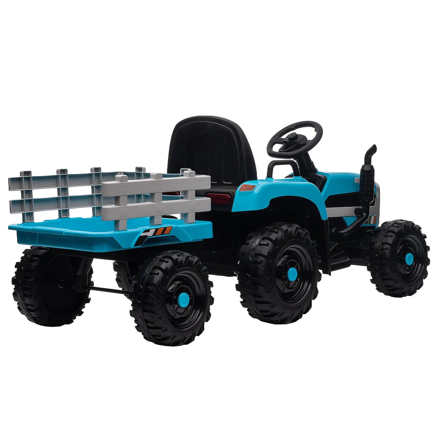 Kids Ride-On Electric Tractor with Trailer