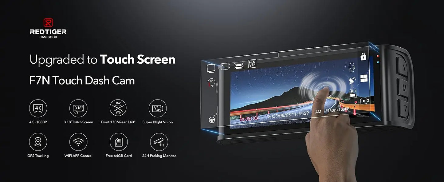 Dual Camera/Recorder/Touch Screen/GPS