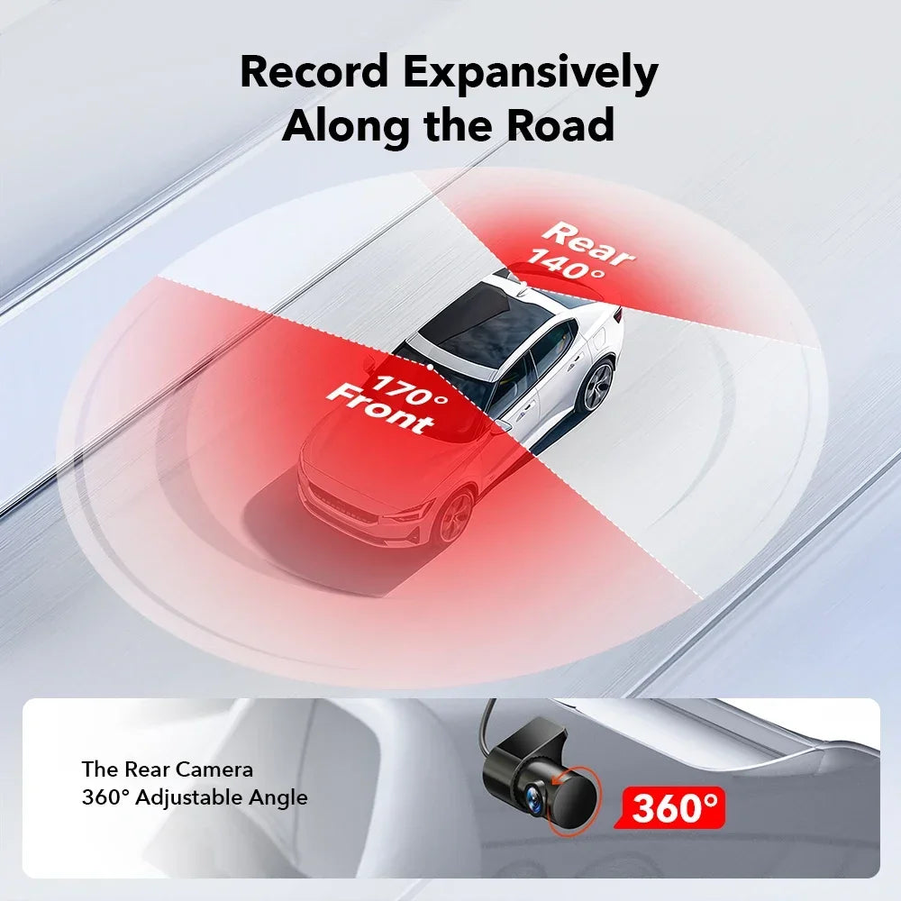 Mini Dash Cam Recorder Built-In WiFi/GPS