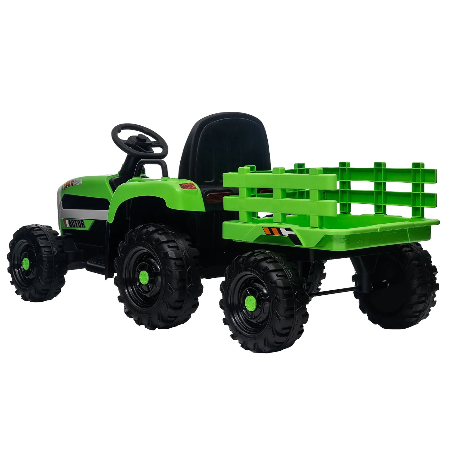 Kids Ride-On Electric Tractor with Trailer