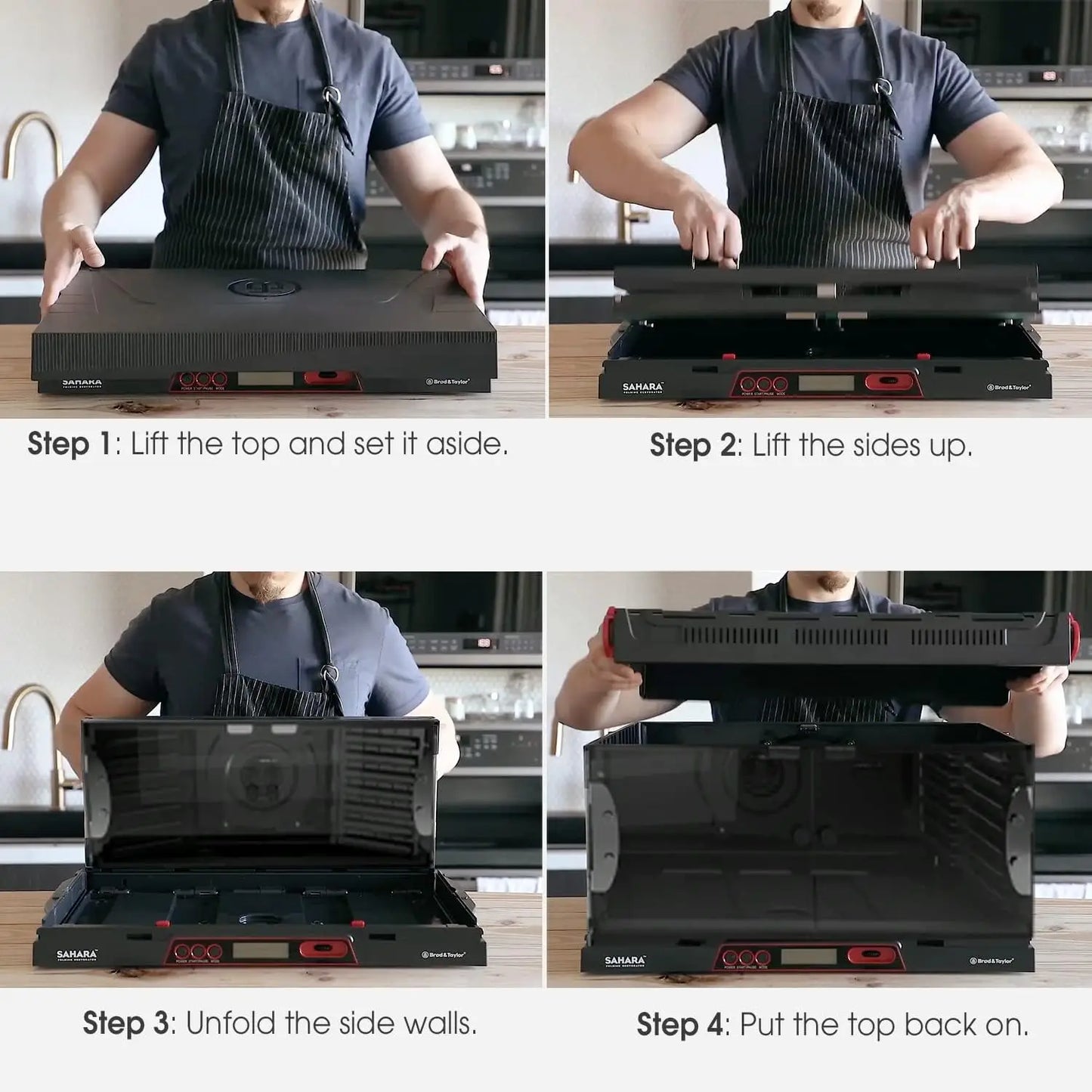 Folding Food Dehydrator (Non-Stick Polypropylene Shelves)