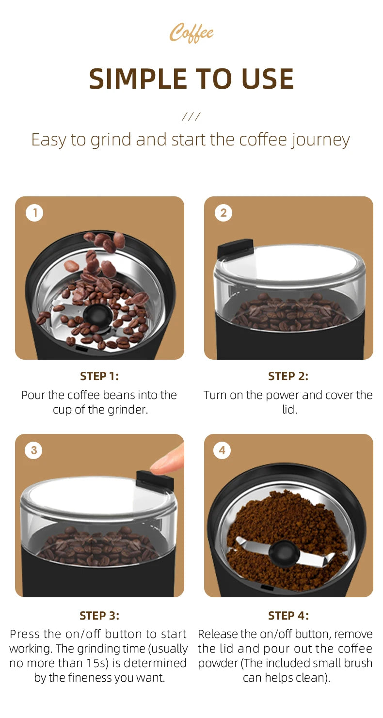 Multi-functional Coffee Bean Grinder Machine