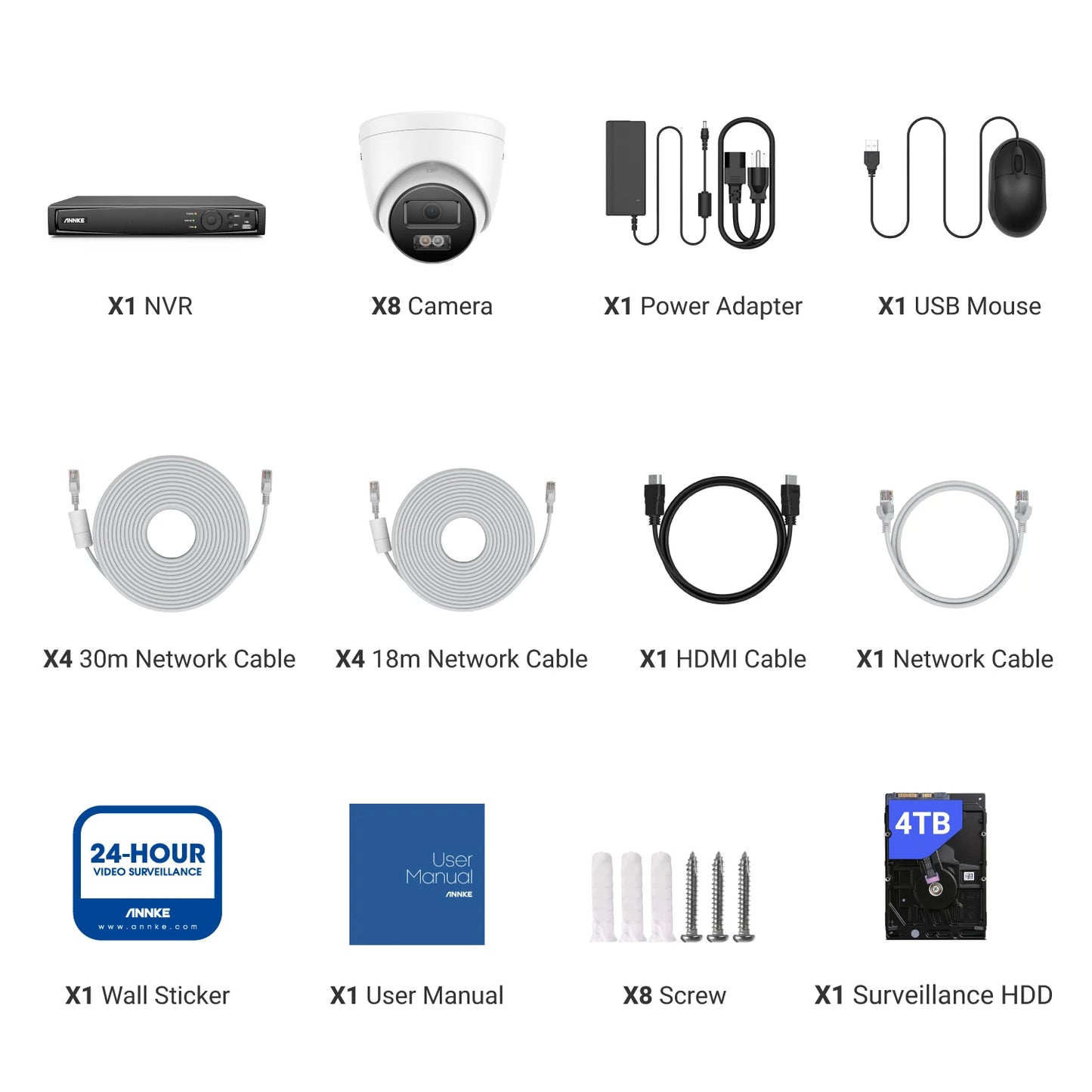 8CH NVR CCTV Surveillance Kit