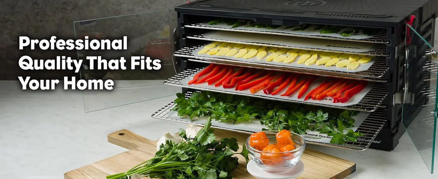 Folding Food Dehydrator (Non-Stick Polypropylene Shelves)