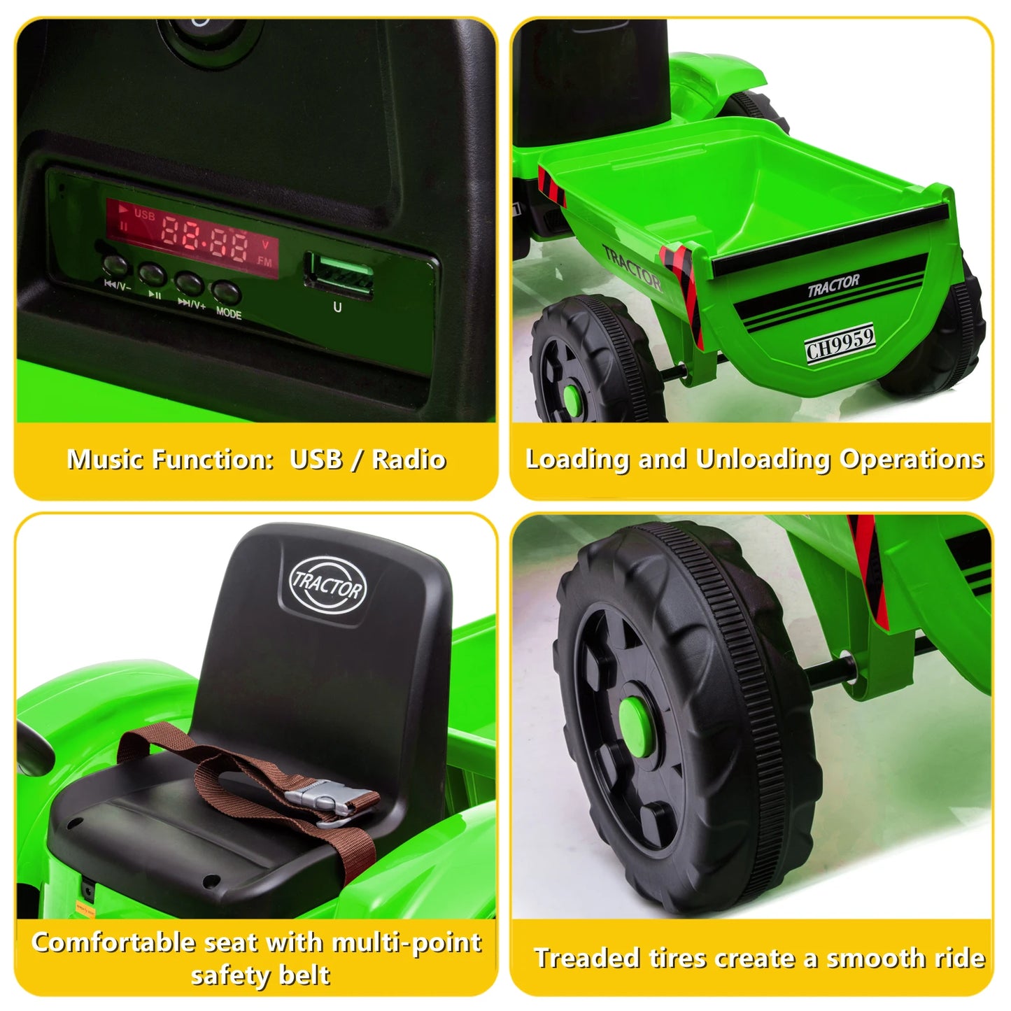 Kids Ride-On Electric Ground Loader