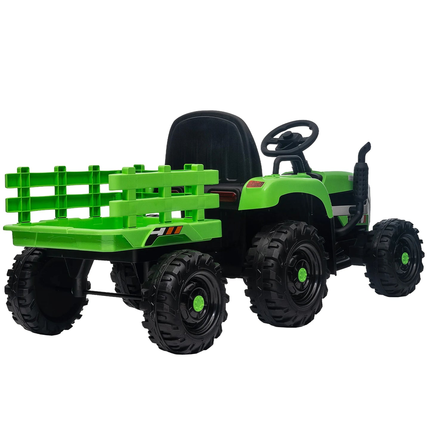 Kids Ride-On Electric Tractor with Trailer