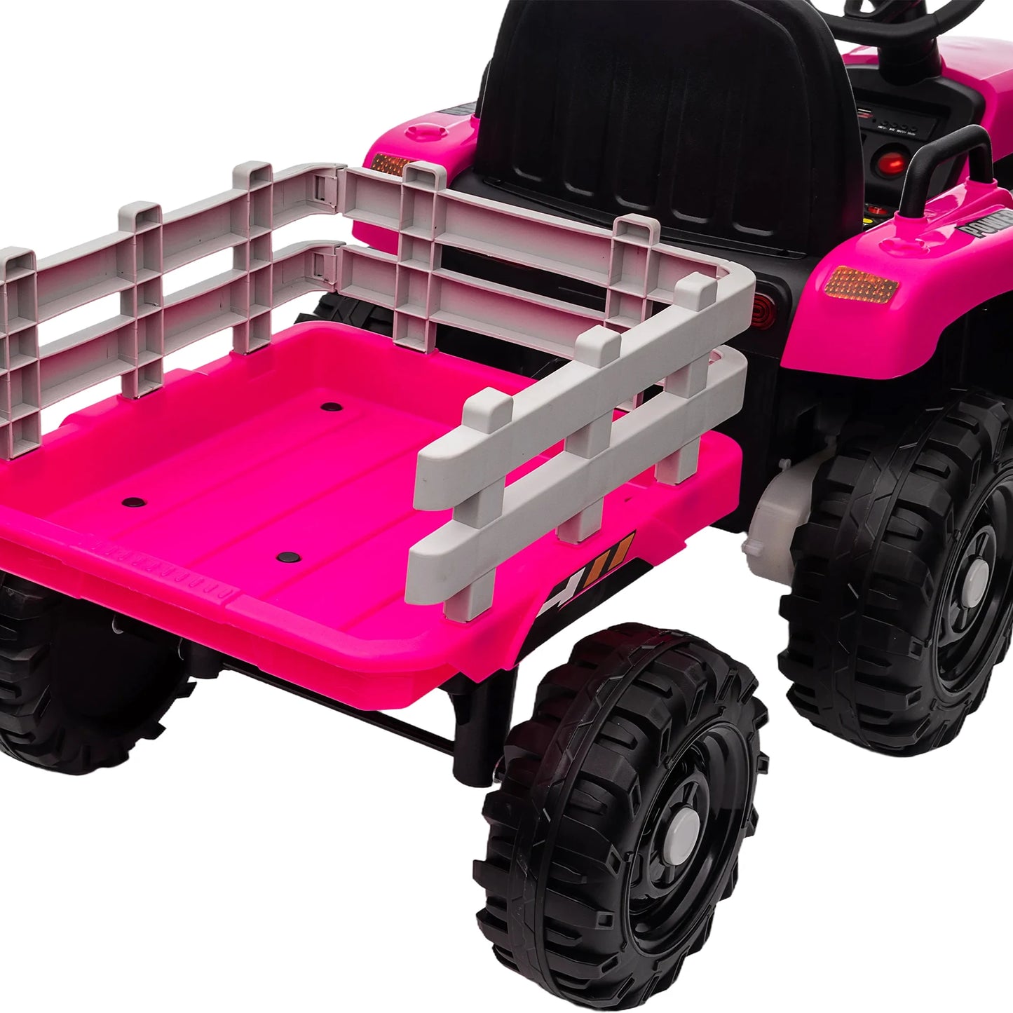 Kids Ride-On Electric Tractor with Trailer