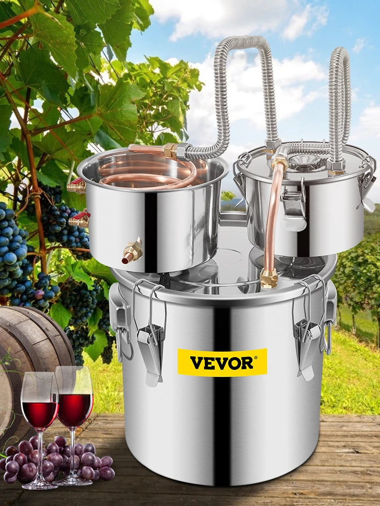 Alcohol Brewing Distiller 12L /30L/50L DIY Moonshine Apparatus