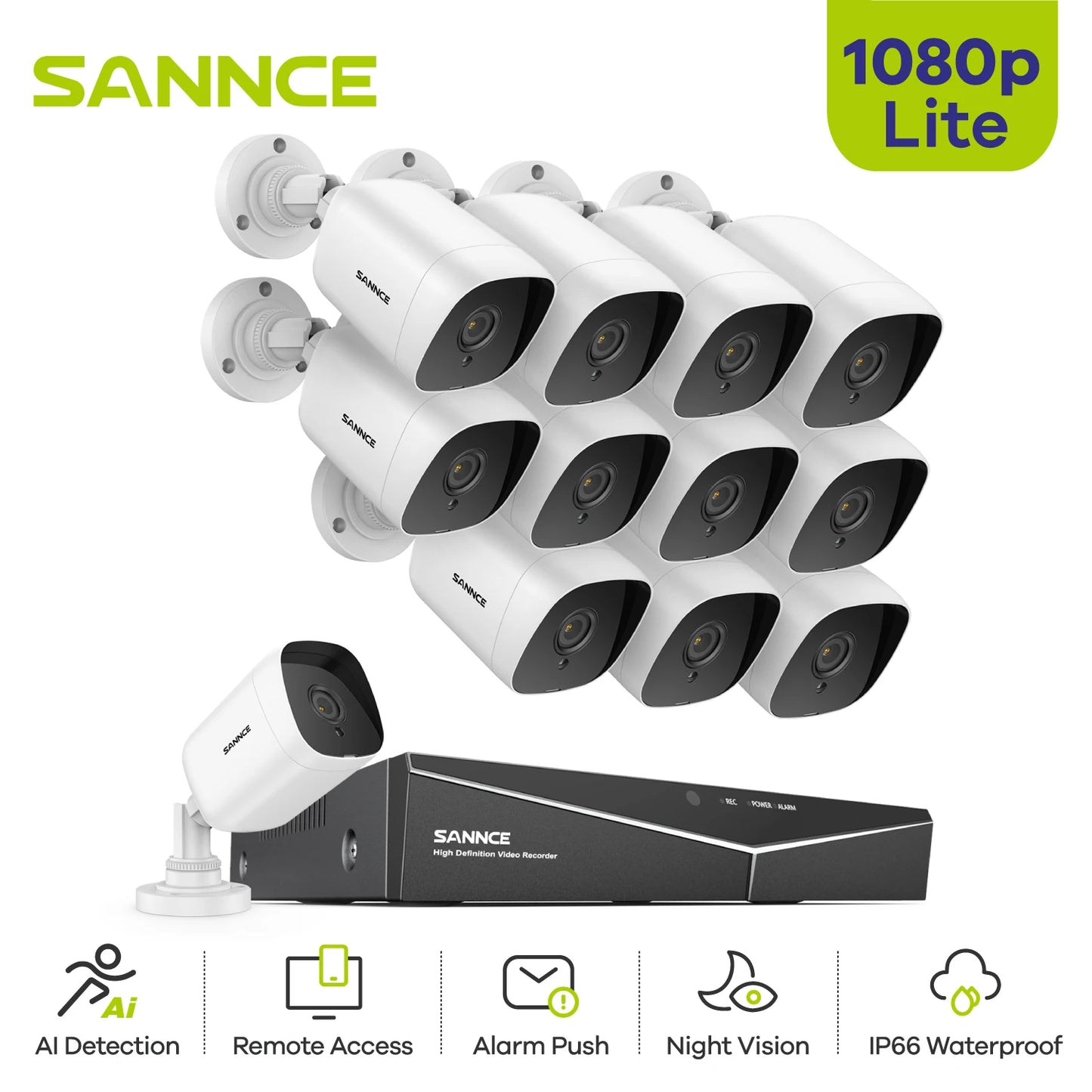 1080P 16CH Security Protection System