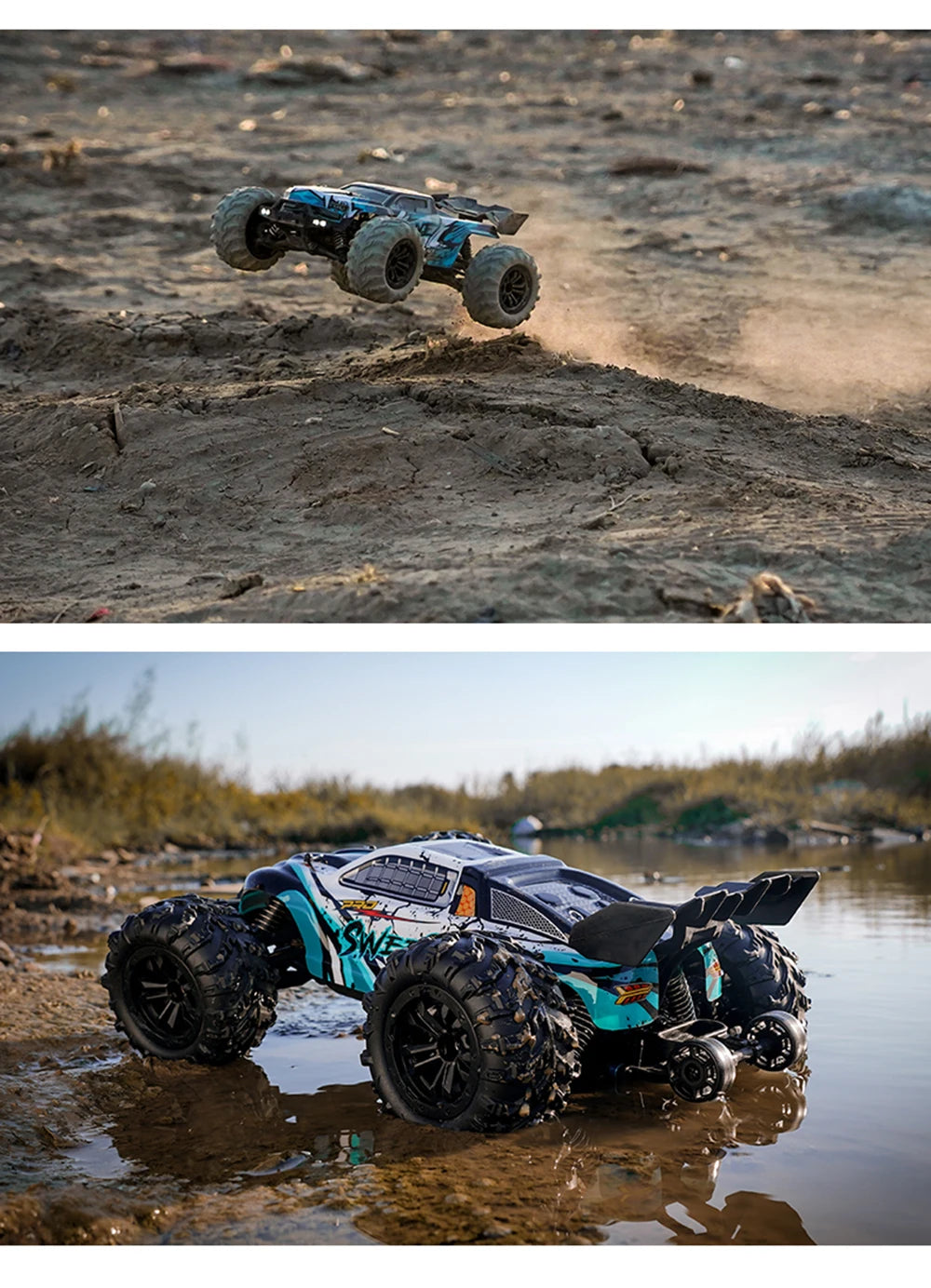 RC High-Speed Drift Monster Truck   4WD