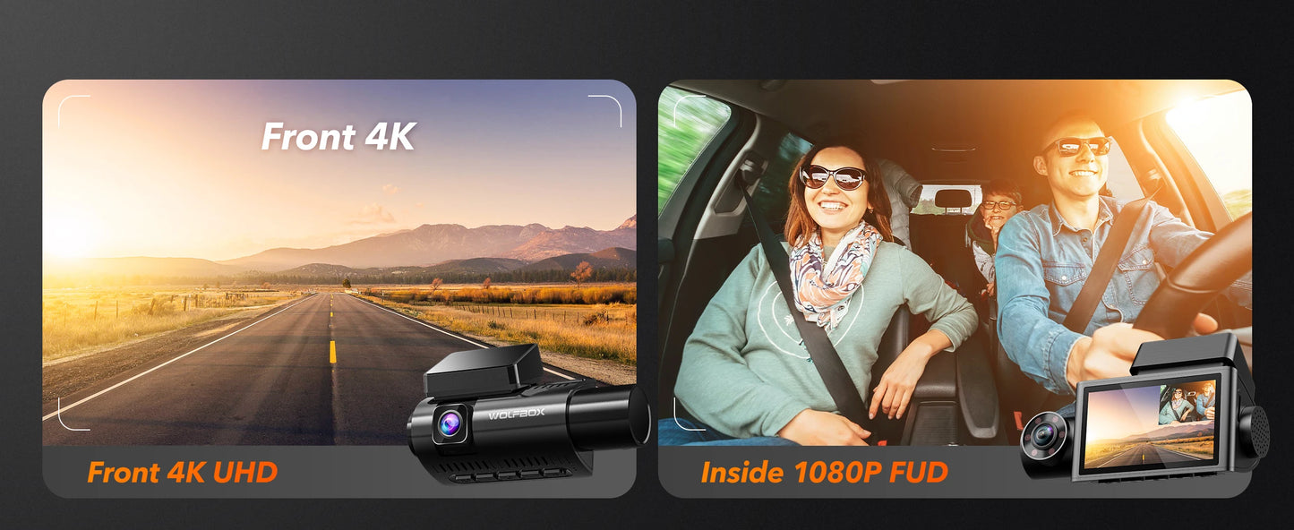 3 Channel Dash Camera/Rear 4K Camera 