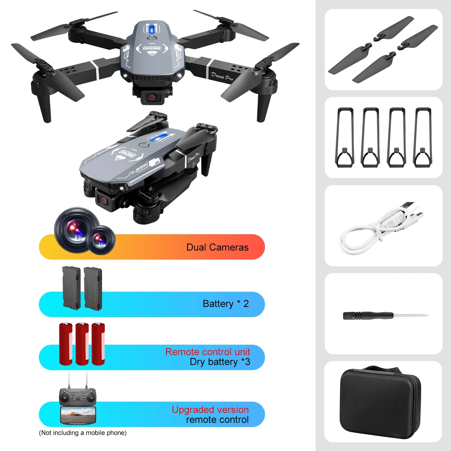 RC Quadcopter drone with 480P camera