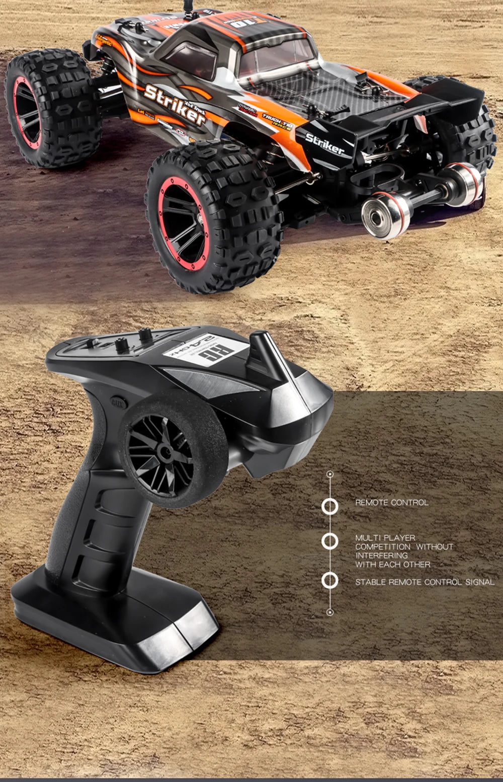 RC High-Speed Drift Monster Truck  HAIBOXING T10 2105A