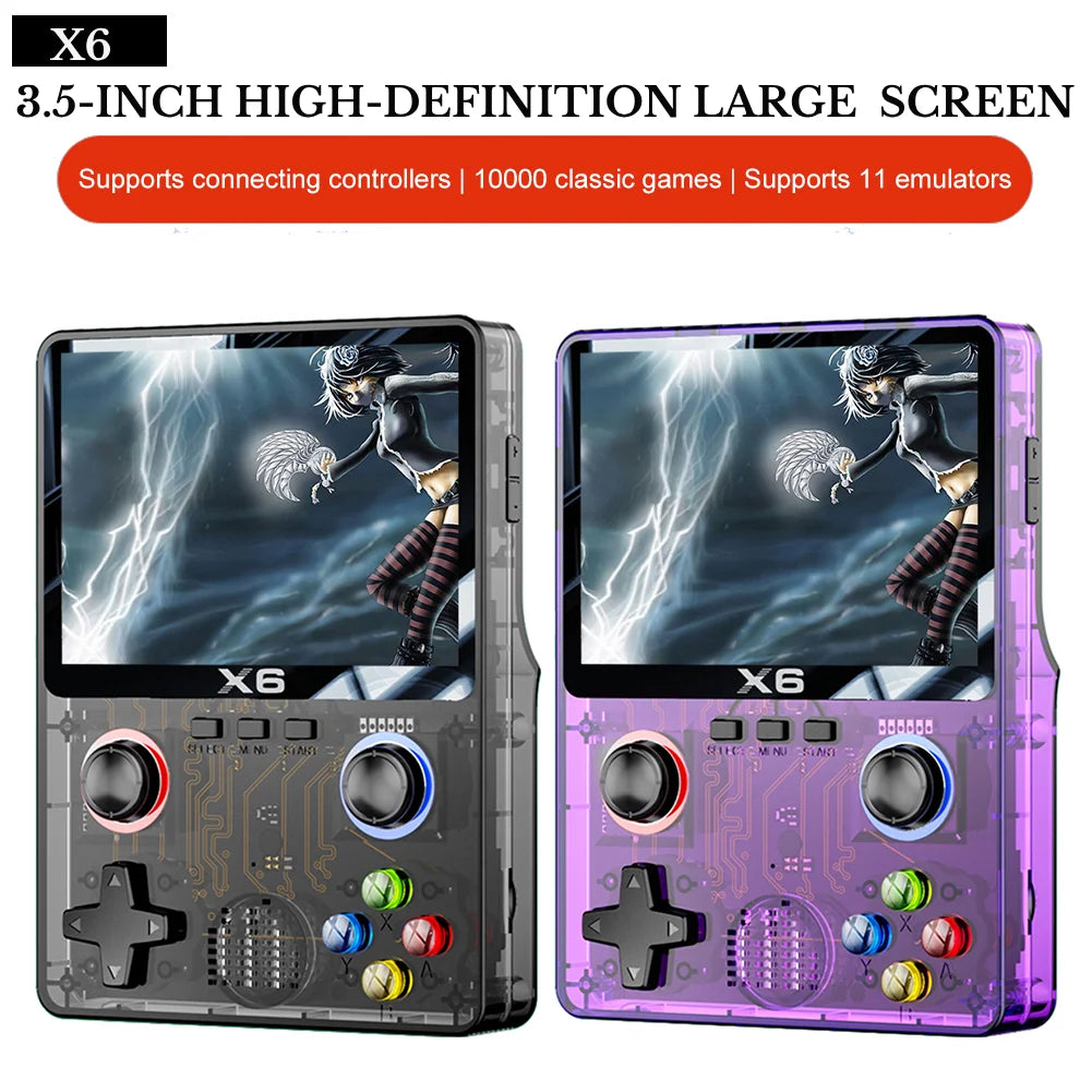 X6 Retro Handheld Video Game Console 