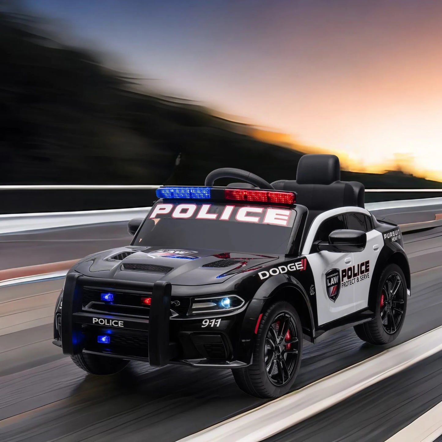 Electric  Police Car Kids 12v