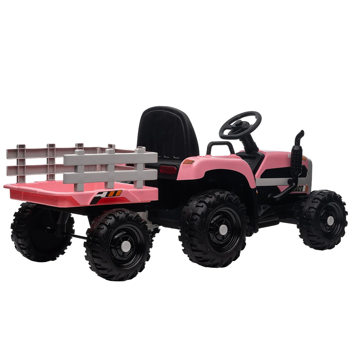 Kids Ride-On Electric Tractor with Trailer