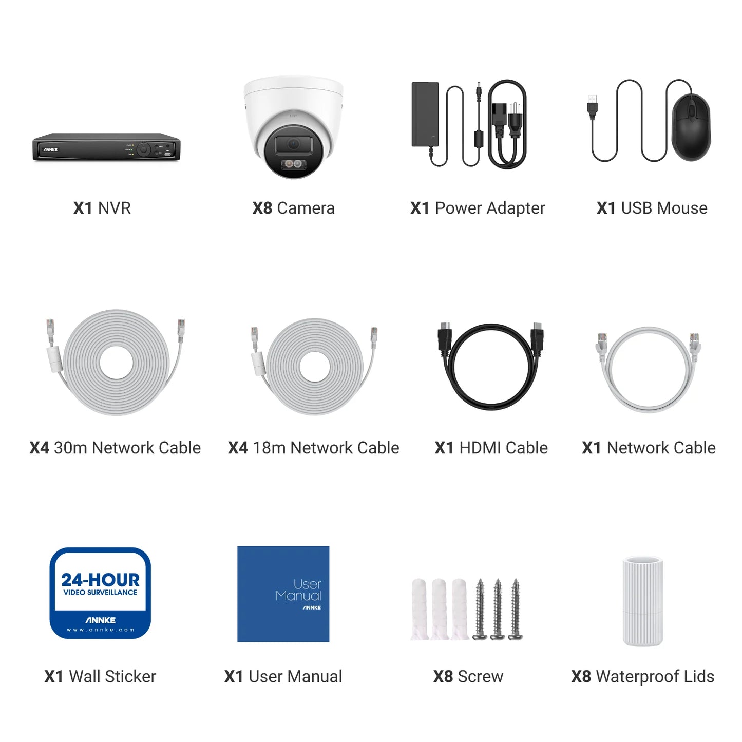 8CH NVR CCTV Surveillance Kit