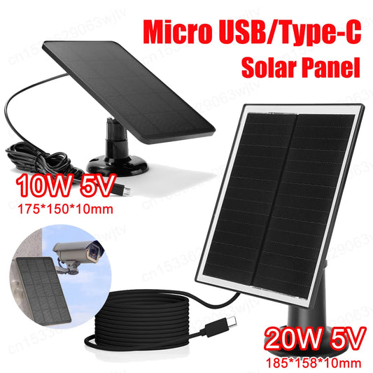 Solar Cells Charger for Security Camera