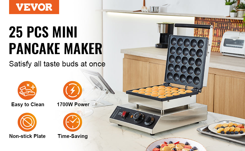 Electric 25PCS Mini Dutch Pancake Maker Machine