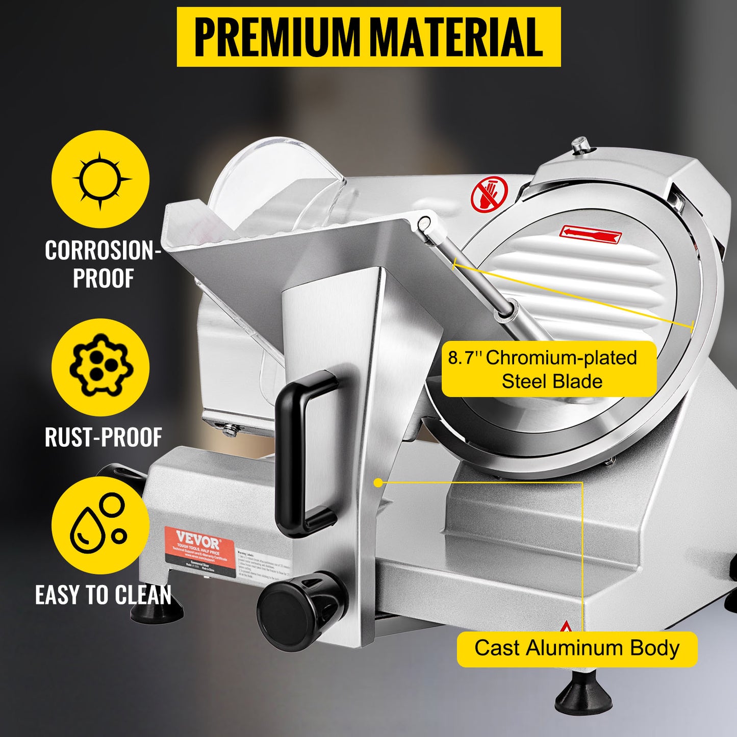 Electric Deli Food Slicer -  Adjustable Thickness